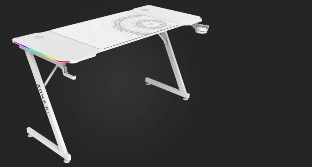 Компьютерный стол Zone 51 TRINE 140 RGB White