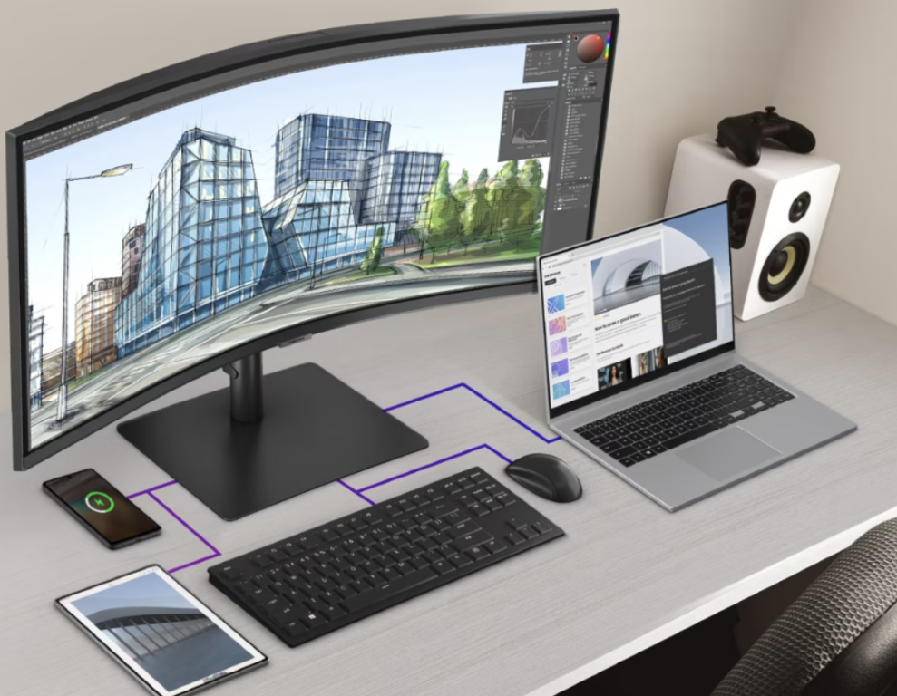Теперь попроще. Samsung представила два изогнутых 34-дюймовых монитора ViewFinity S6 со схожими ТХ, но разным оснащением