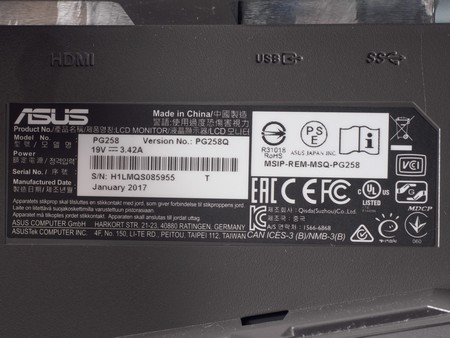 Обзор ASUS ROG Swift PG258Q