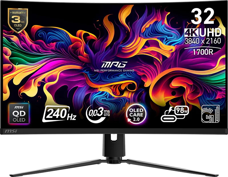 MSI анонсировала QD-OLED-монитор MPG 321CURX