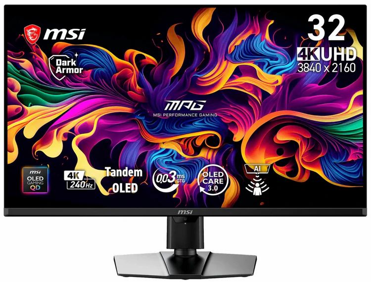 MSI представила флагманский OLED-монитор MPG 322UR X24 с 4K и 240 Гц