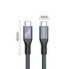 Кабель ORICO PD Thunderbolt 4 TBZ4-20-GY-BP, 2 метра - фото 5