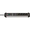 Сетевой фильтр Brennenstuhl Premium-Protect-Line 60 000 А 4 розетки, кабель 3 м., H05VV-F 3G1.5 черный 1391010400 - фото 1