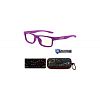 Детские очки для компьютера (4-8 лет) GUNNAR Cruz Kids Small Clear Natural, Magenta (CRU-09609) - фото 4