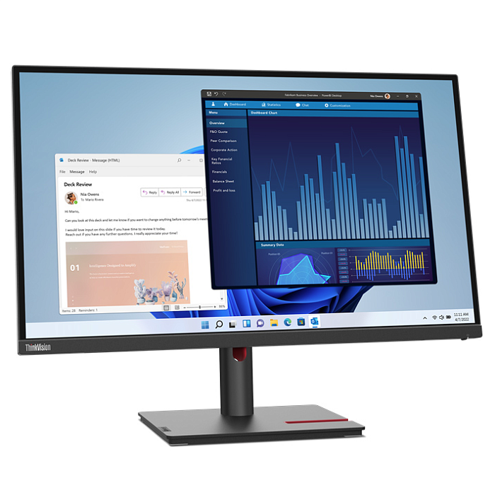4K монитор Lenovo ThinkVision T27p-30 - фото 1