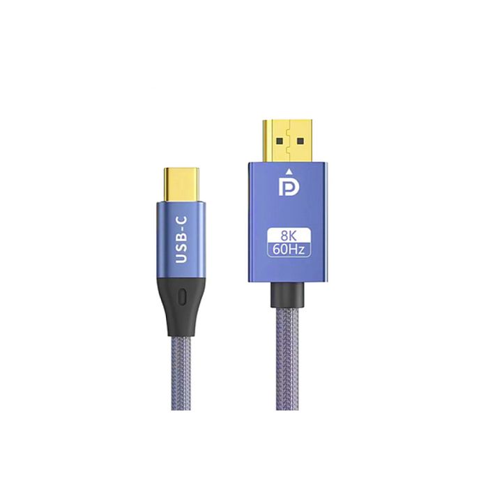 Кабель PRO-HD USB Type C (Thunderbolt 3.1) - DisplayPort 1.4 Bi-Directional 8K-4K - 2 метра - фото 1