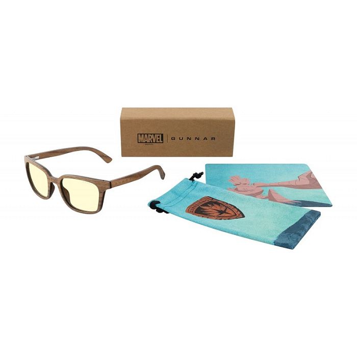 Очки для компьютера GUNNAR Groot Edition, Amber, Дерево (GRT-11401) - фото 4