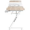 Компьютерный стол Zone 51 TRINE 160 Wood/White (Z51-T6N-WD) - фото 3