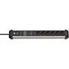 Сетевой фильтр Brennenstuhl Premium-Protect-Line 60 000 А 6 розеток, кабель 3 м., H05VV-F 3G1.5 черный 1391010600 - фото 1