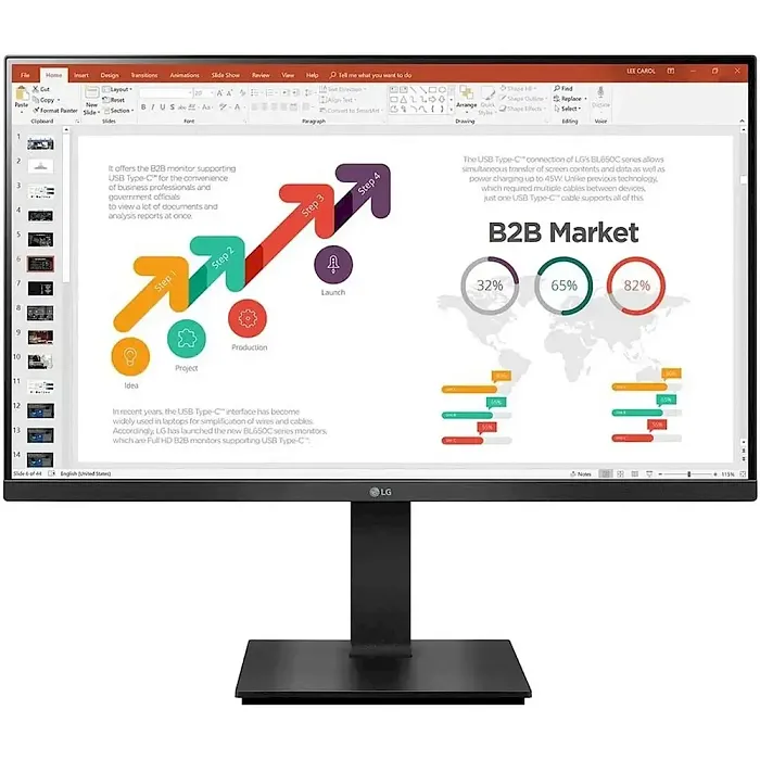 Full HD монитор LG 27BP450Y-B - фото 1