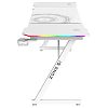 Компьютерный стол Zone 51 TRINE 160 RGB White (Z51-T6R-WH) - фото 1