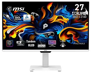 MSI представила PRO MAX OLED 271UPJW12 с 4K, RGB Stripe и 120 Гц