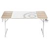 Компьютерный стол Zone 51 TRINE 140 Wood/White (Z51-T4N-WD) - фото 1