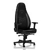 Игровое кресло Noblechairs ICON Real Leather Black (NBL-ICN-RL-BLA) - фото 1