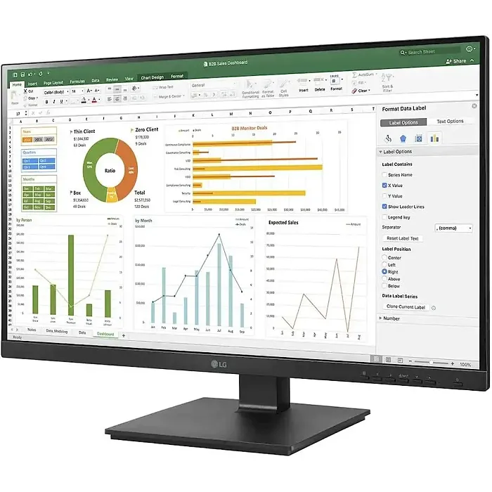 Full HD монитор LG 24BN650Y-B - фото 2