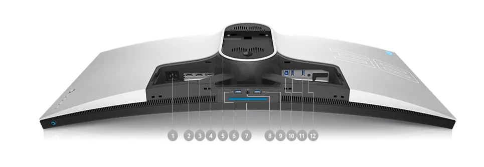 Монитор Dell Alienware AW3821DW: разъемы