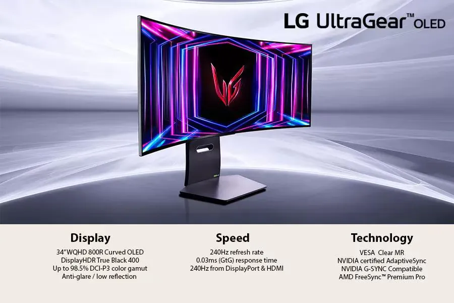 Монитор LG UltraGear 34GS95QE-B