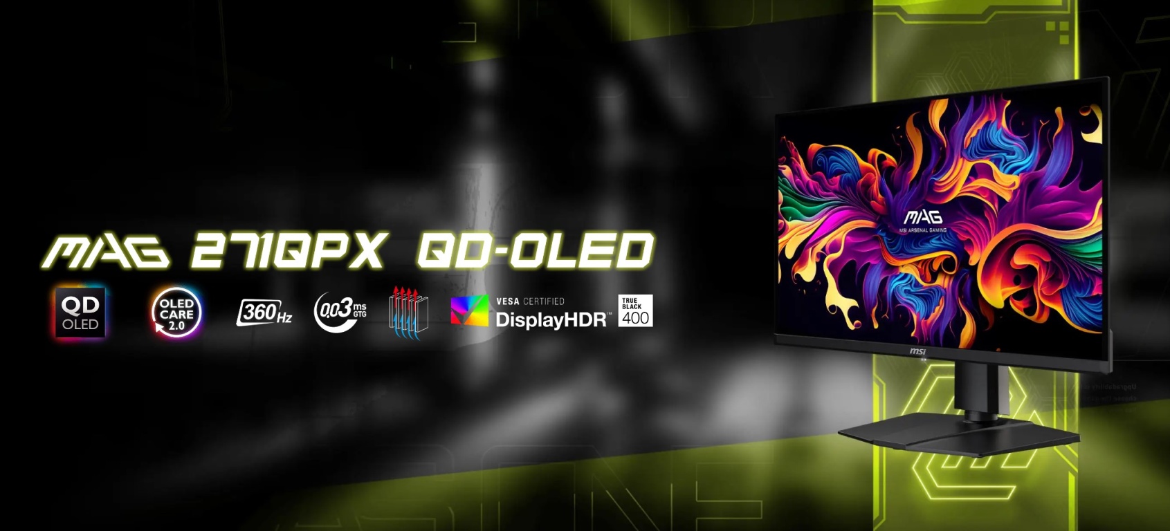 QD-OLED монитор MSI MAG 272UP X24