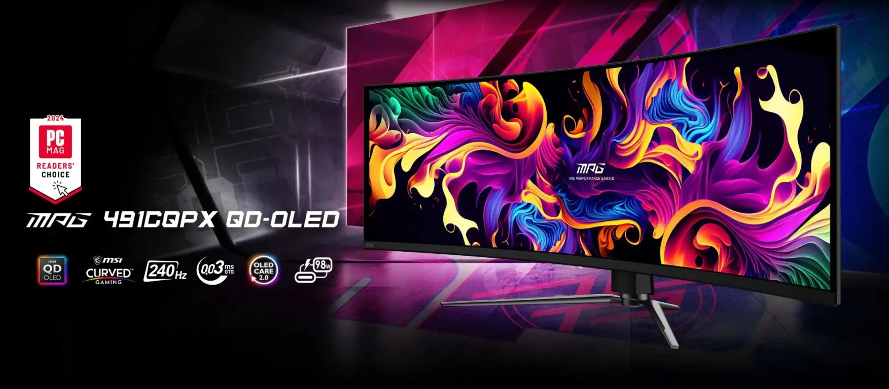 QD-OLED монитор MSI MPG 491CQPX