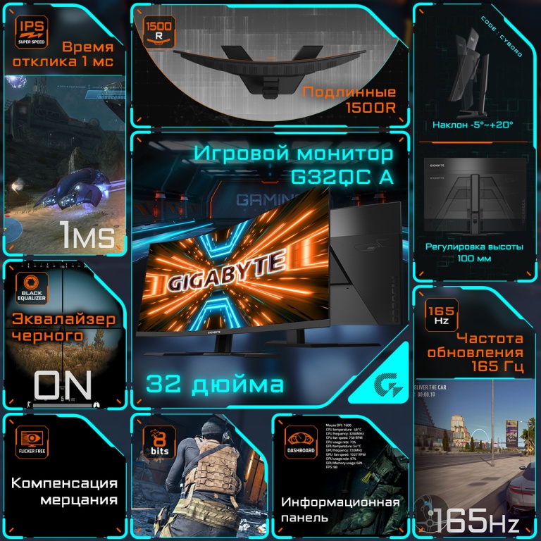Gigabyte G32QC A-EK