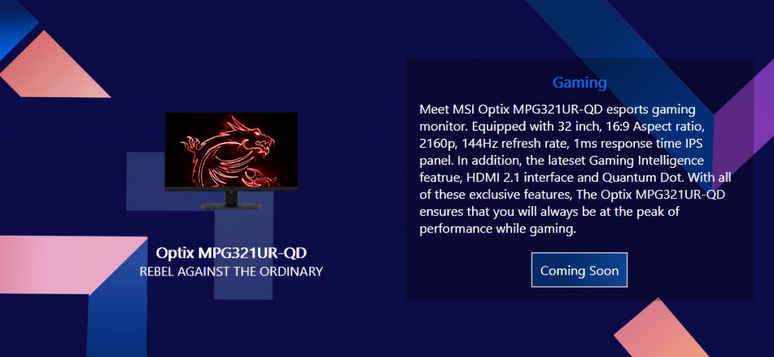 MSI Optix MPG321UR-QD