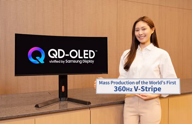 Samsung показала новую матрицу V-Stripe QD-OLED