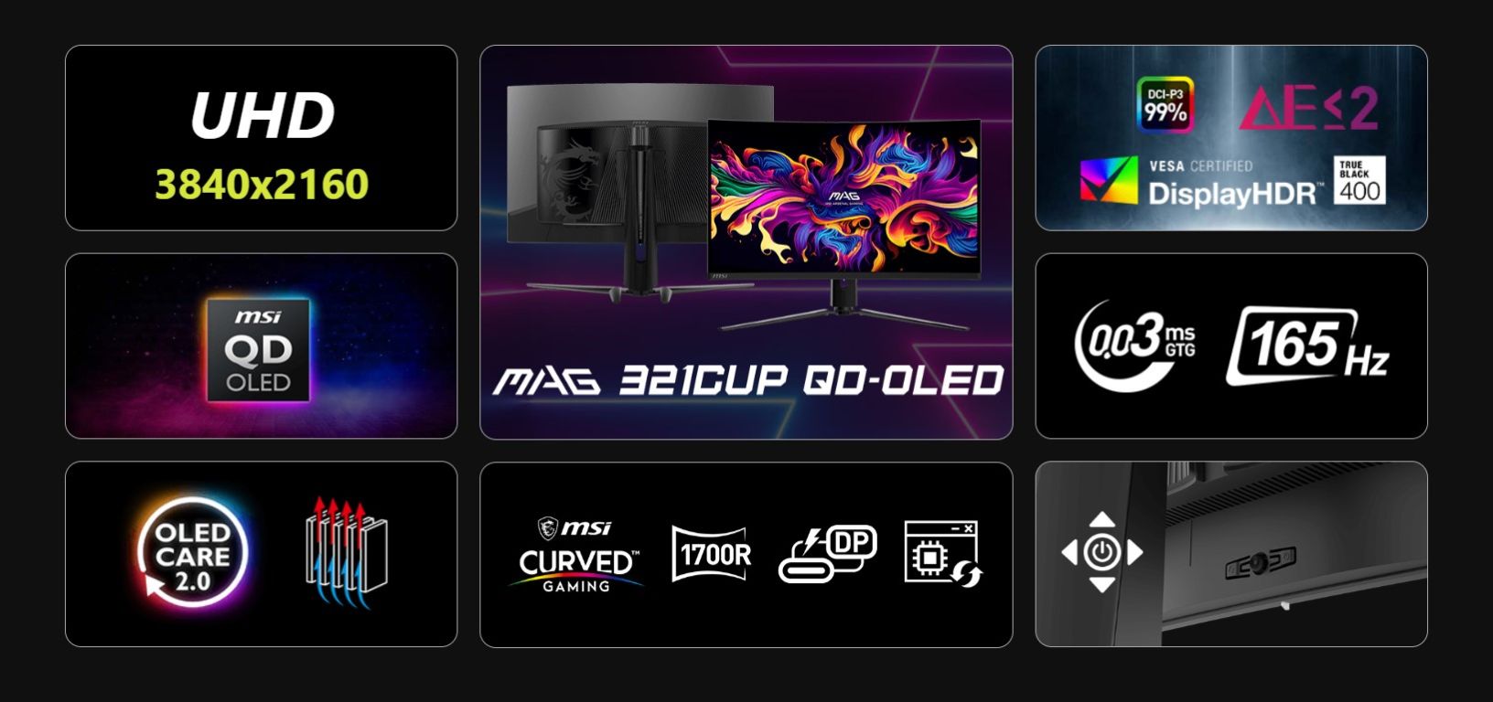 Монитор MSI MAG 321CUP QD-OLED