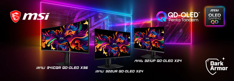 Компания MSI использует QD-OLED Penta Tandem в актуальных моделях мониторов