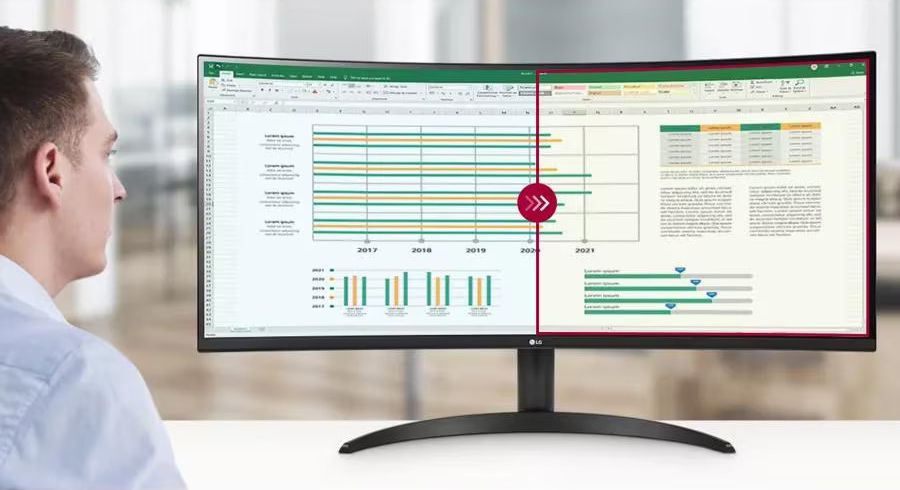 Монитор LG 34WR55QC-B
