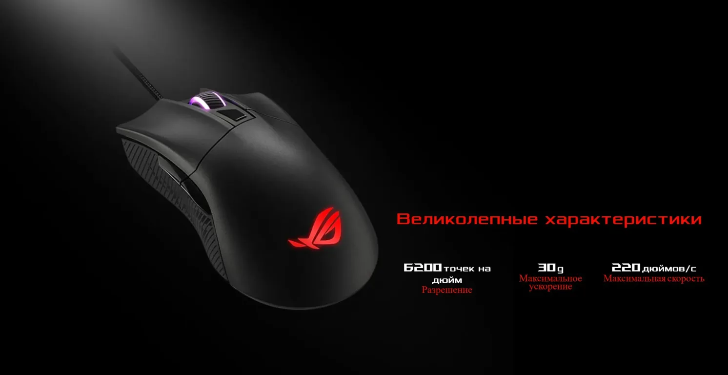 Игровая мышь ASUS ROG Gladius II Core