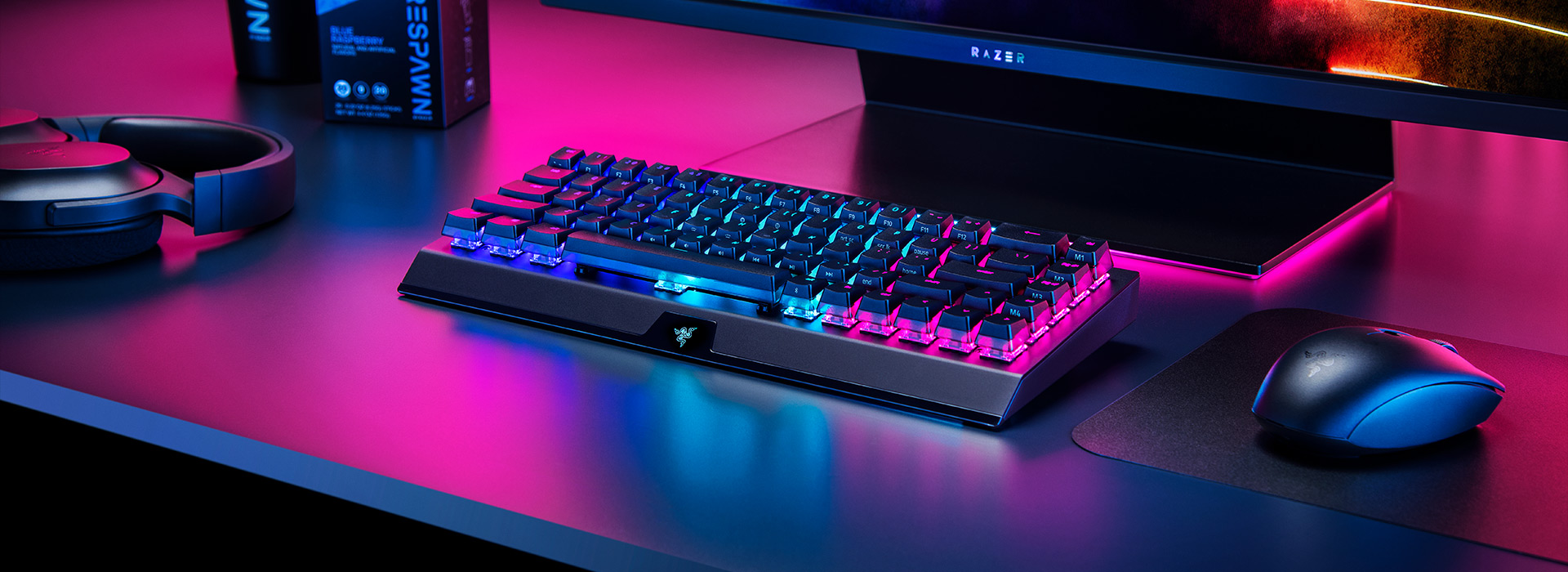 Игровая клавиатура Razer BlackWidow V3 Mini HyperSpeed (Yellow Switch)