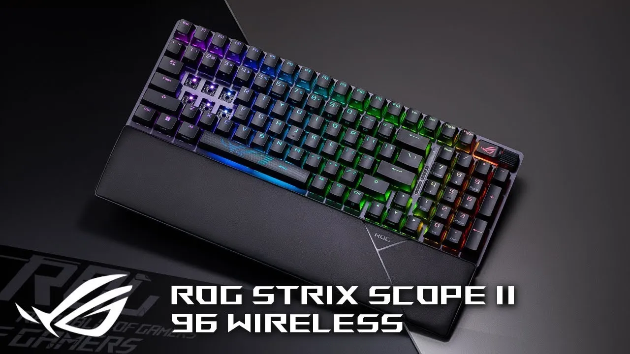 Игровая клавиатура ASUS ROG Strix Scope II 96 беспроводная