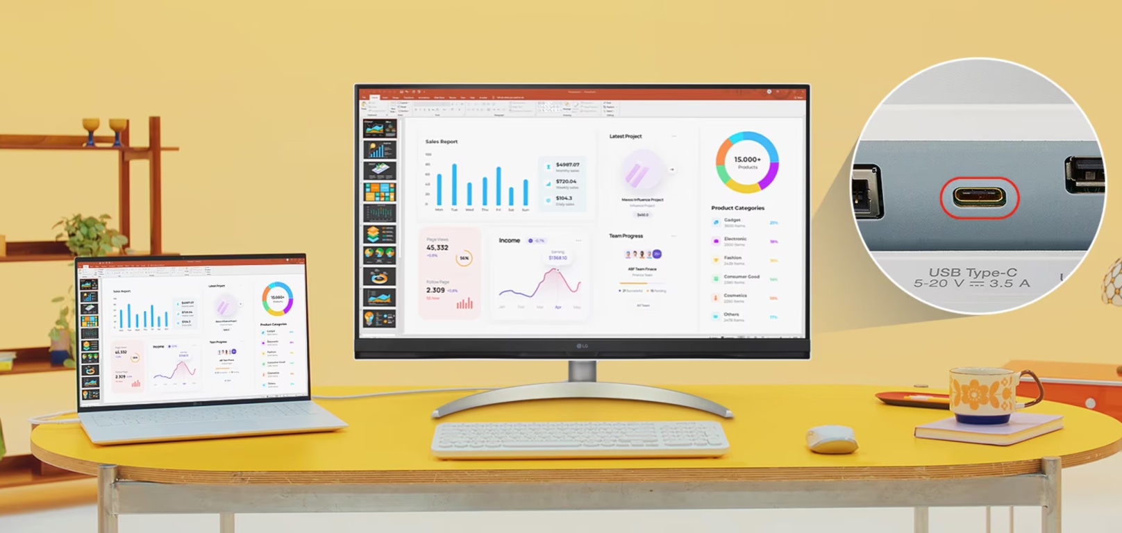 Монитор LG 32SQ700S-W