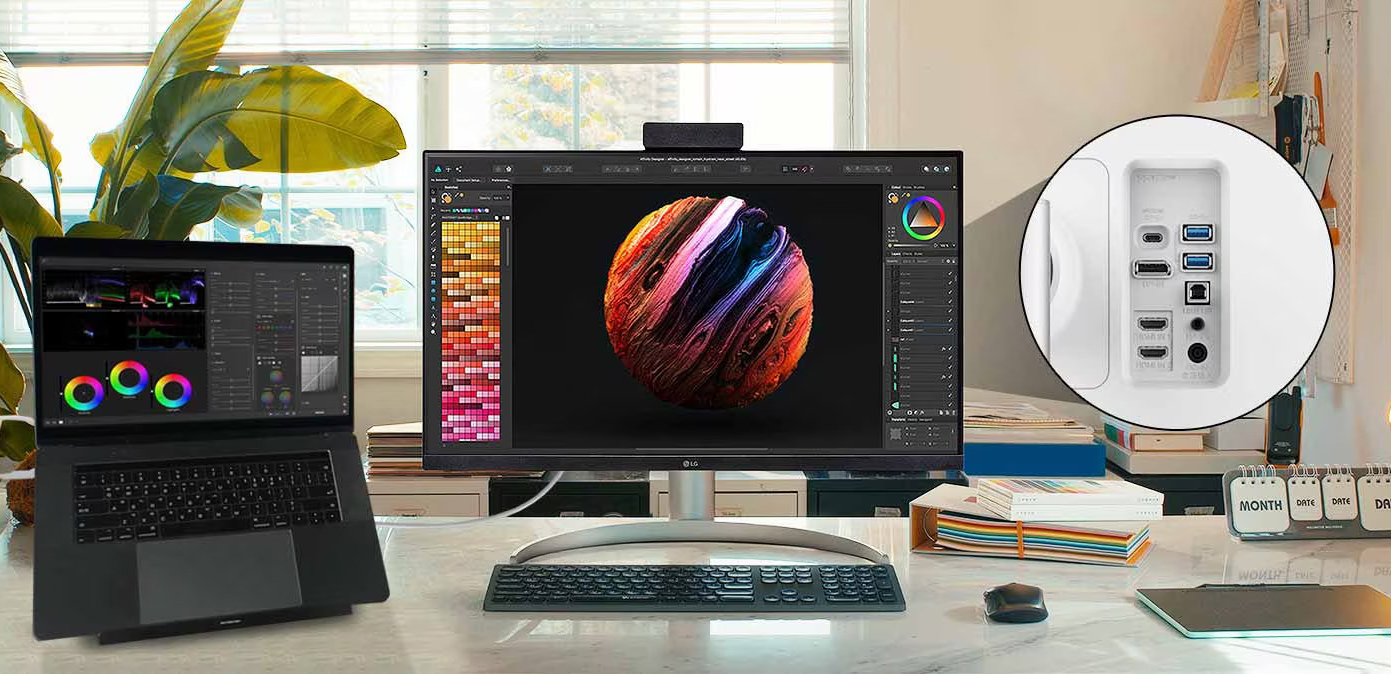 Возможности подключения LG 32BQ85U-W