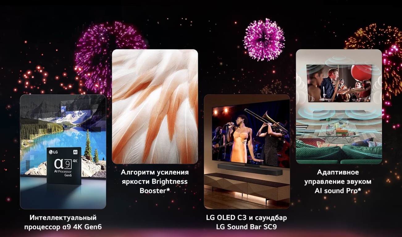 Интеллектуальный процессор в LG OLED55C3RLA