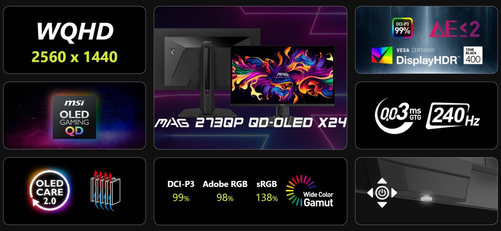 Монитор MSI MAG 273QP X24