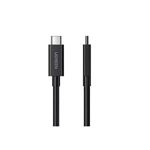 Кабель UGREEN Thunderbolt 4 Type-C, 0.8м, резиновое покрытие, черный (30389)