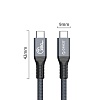 Кабель ORICO PD Thunderbolt 4 TBZ4-20-GY-BP, 2 метра - фото 5
