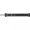 Сетевой фильтр Brennenstuhl Premium-Protect-Line 60 000 А 6 розеток, кабель 3 м., H05VV-F 3G1.5 черный 1391010600 - фото 2