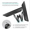 ONKRON кронштейн для монитора 13"-32" настольный, чёрный G160 (G160-B) - фото 5